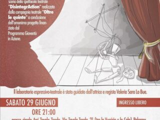 "Oltre le quinte": prima messa in scena dello spettacolo teatrale "DisintegrAction"